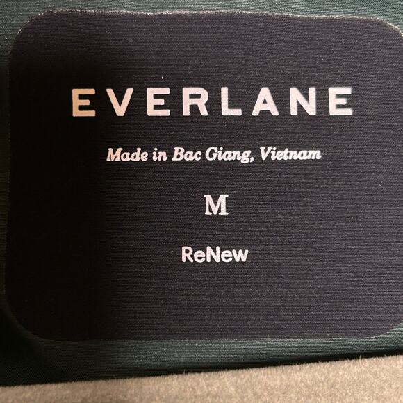 Everlane The ReNew Long Parka Coat Sacrab Green Men's Medium NWT Primaloft - Picture 5 of 16